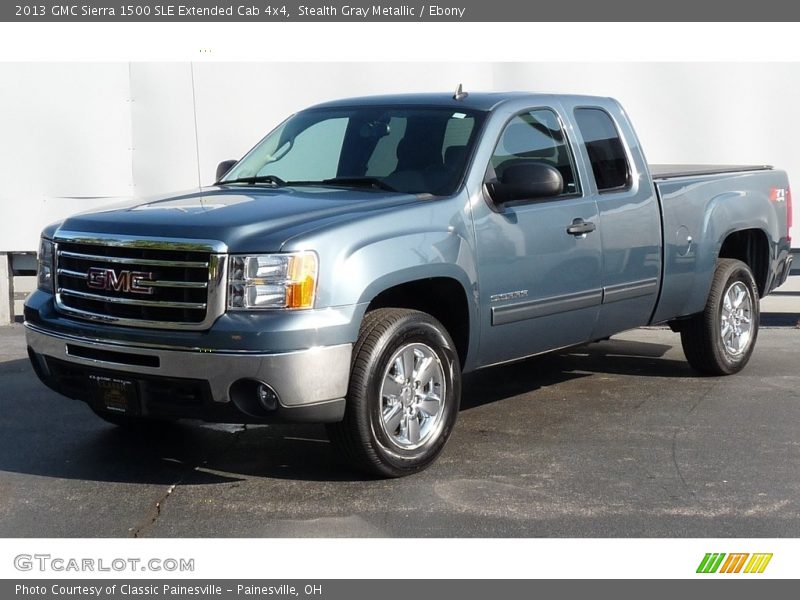 Stealth Gray Metallic / Ebony 2013 GMC Sierra 1500 SLE Extended Cab 4x4