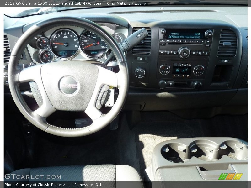 Stealth Gray Metallic / Ebony 2013 GMC Sierra 1500 SLE Extended Cab 4x4