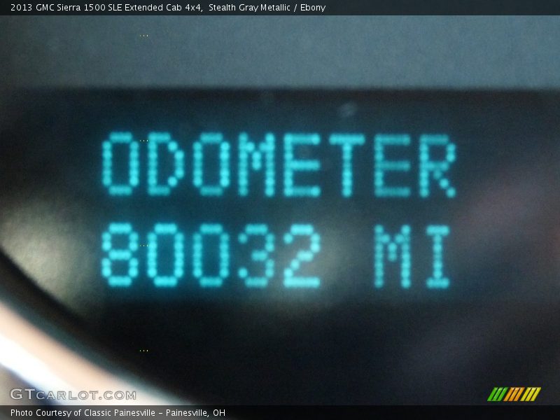 Stealth Gray Metallic / Ebony 2013 GMC Sierra 1500 SLE Extended Cab 4x4