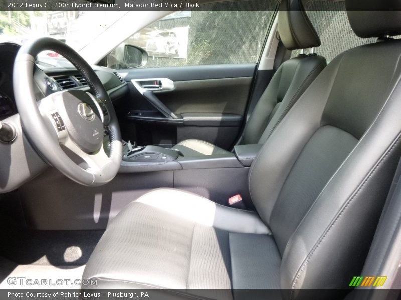 Matador Red Mica / Black 2012 Lexus CT 200h Hybrid Premium