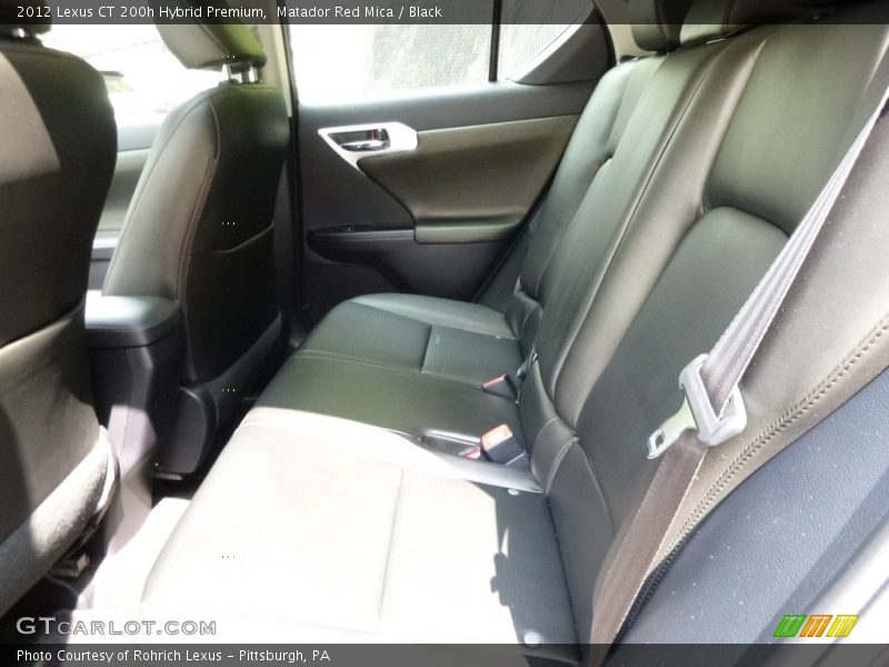 Matador Red Mica / Black 2012 Lexus CT 200h Hybrid Premium
