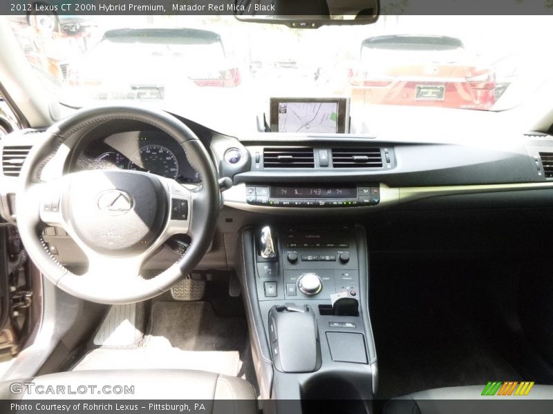 Matador Red Mica / Black 2012 Lexus CT 200h Hybrid Premium