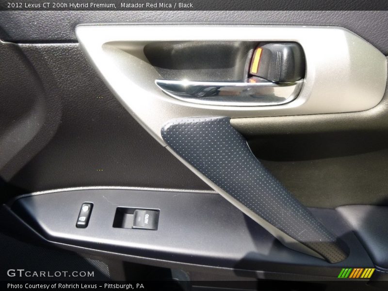 Matador Red Mica / Black 2012 Lexus CT 200h Hybrid Premium