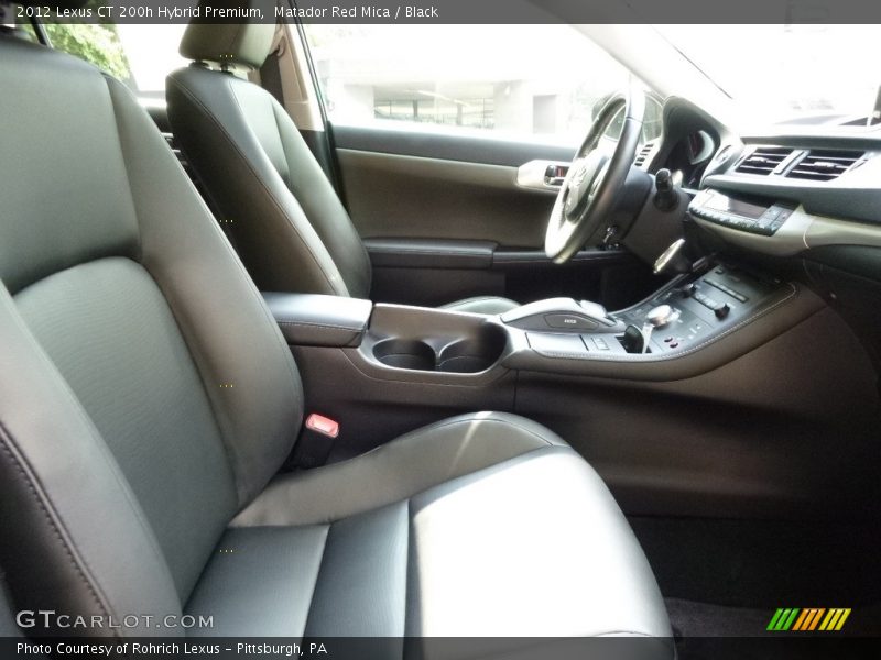 Matador Red Mica / Black 2012 Lexus CT 200h Hybrid Premium