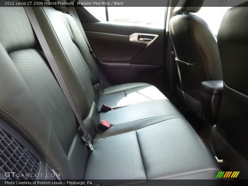 Matador Red Mica / Black 2012 Lexus CT 200h Hybrid Premium