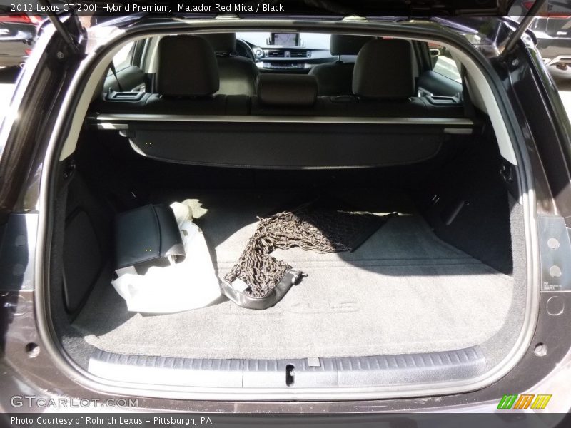 Matador Red Mica / Black 2012 Lexus CT 200h Hybrid Premium