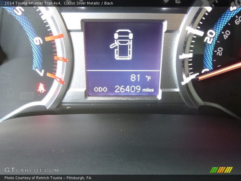 Classic Silver Metallic / Black 2014 Toyota 4Runner Trail 4x4