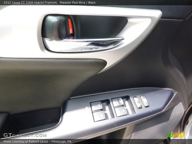 Matador Red Mica / Black 2012 Lexus CT 200h Hybrid Premium
