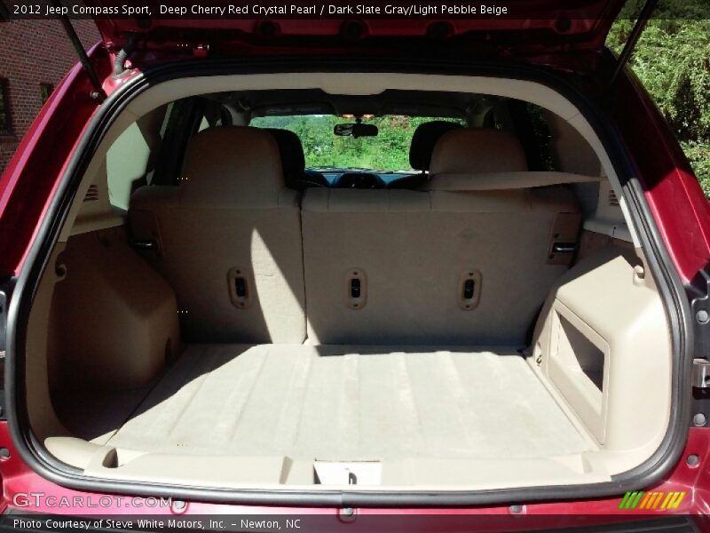 Deep Cherry Red Crystal Pearl / Dark Slate Gray/Light Pebble Beige 2012 Jeep Compass Sport