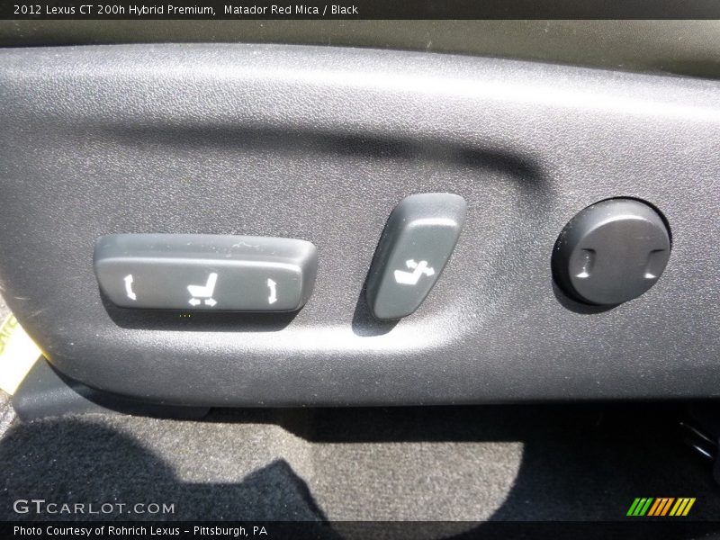 Matador Red Mica / Black 2012 Lexus CT 200h Hybrid Premium