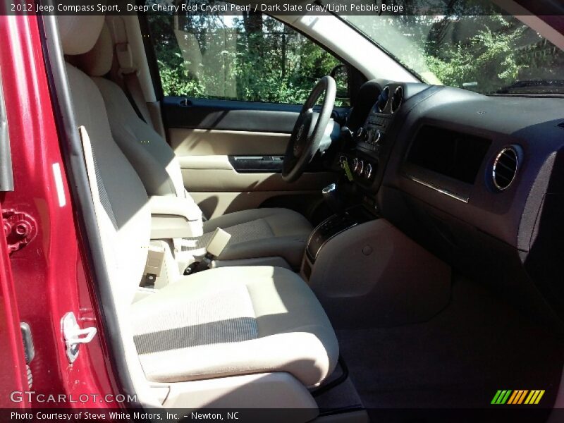 Deep Cherry Red Crystal Pearl / Dark Slate Gray/Light Pebble Beige 2012 Jeep Compass Sport