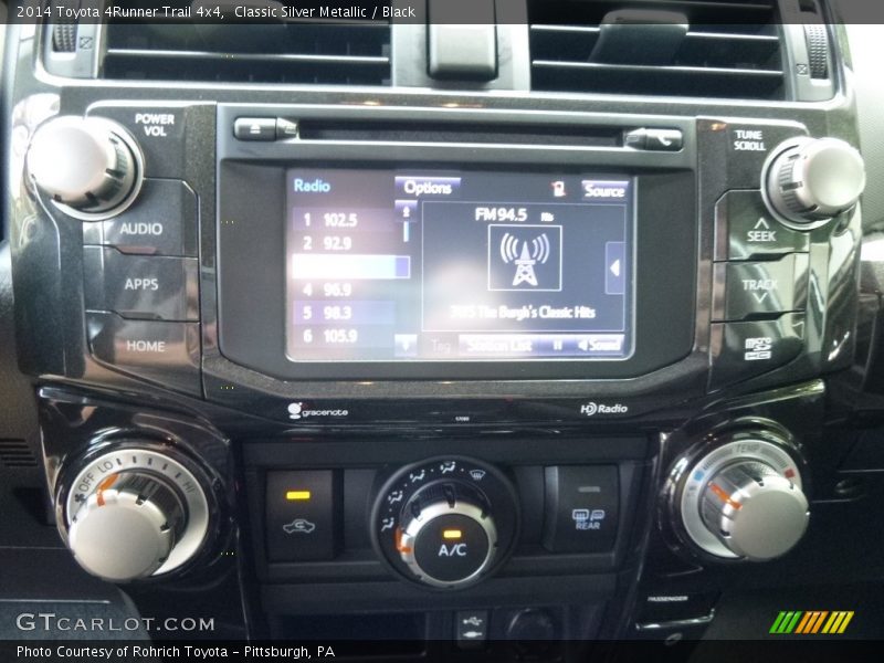 Classic Silver Metallic / Black 2014 Toyota 4Runner Trail 4x4