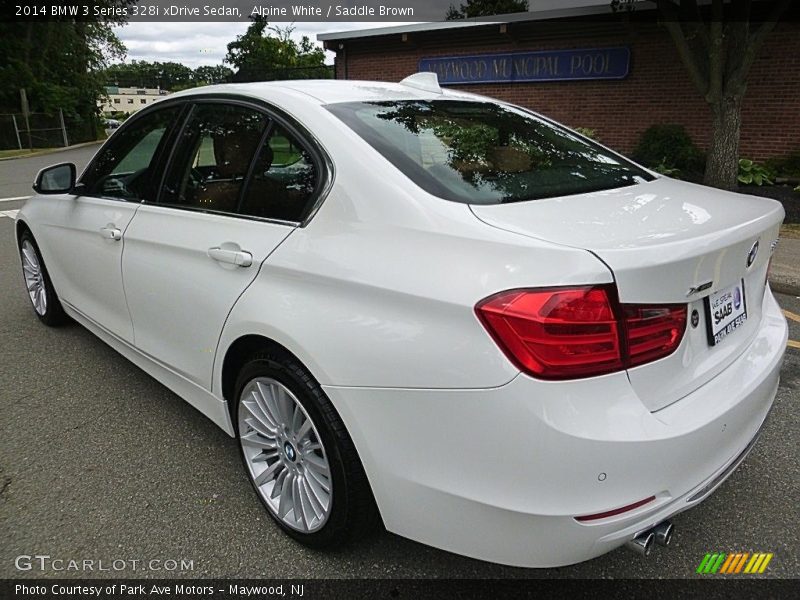 Alpine White / Saddle Brown 2014 BMW 3 Series 328i xDrive Sedan