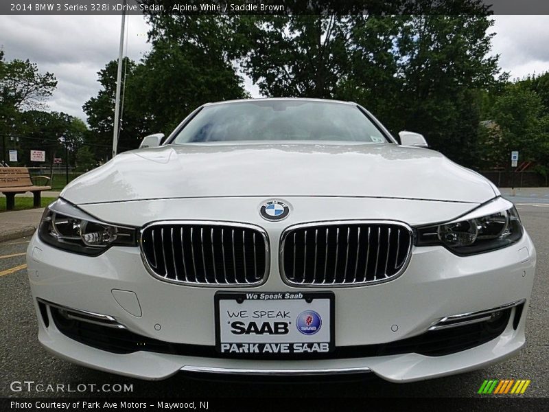 Alpine White / Saddle Brown 2014 BMW 3 Series 328i xDrive Sedan