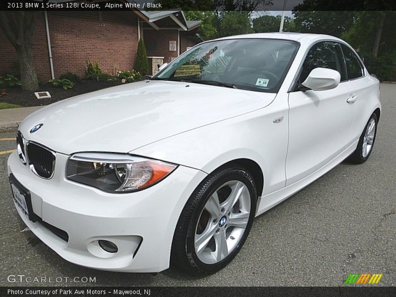 Alpine White / Black 2013 BMW 1 Series 128i Coupe
