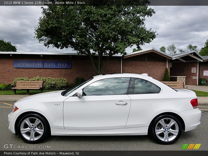 Alpine White / Black 2013 BMW 1 Series 128i Coupe