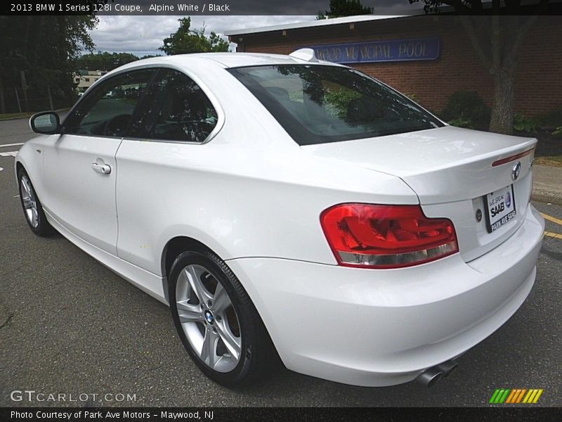 Alpine White / Black 2013 BMW 1 Series 128i Coupe