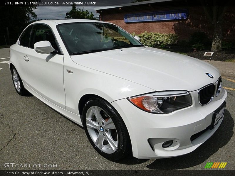 Alpine White / Black 2013 BMW 1 Series 128i Coupe