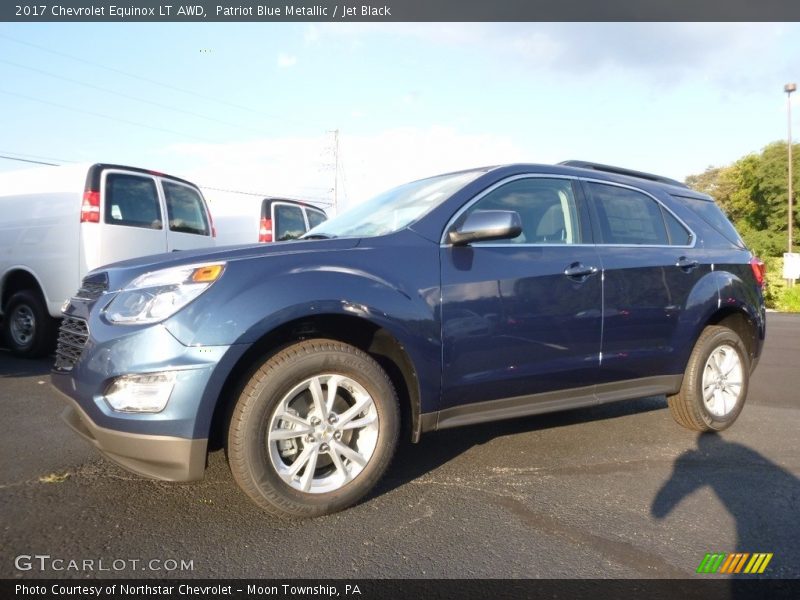 Patriot Blue Metallic / Jet Black 2017 Chevrolet Equinox LT AWD