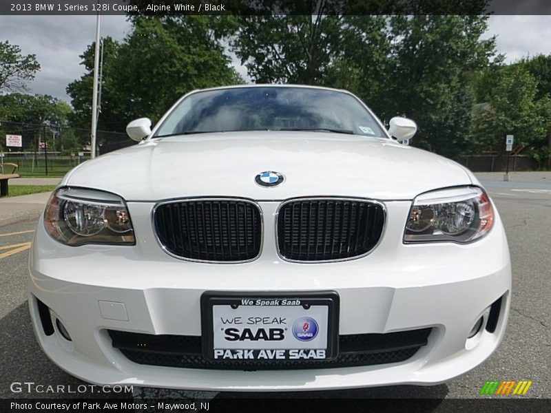 Alpine White / Black 2013 BMW 1 Series 128i Coupe