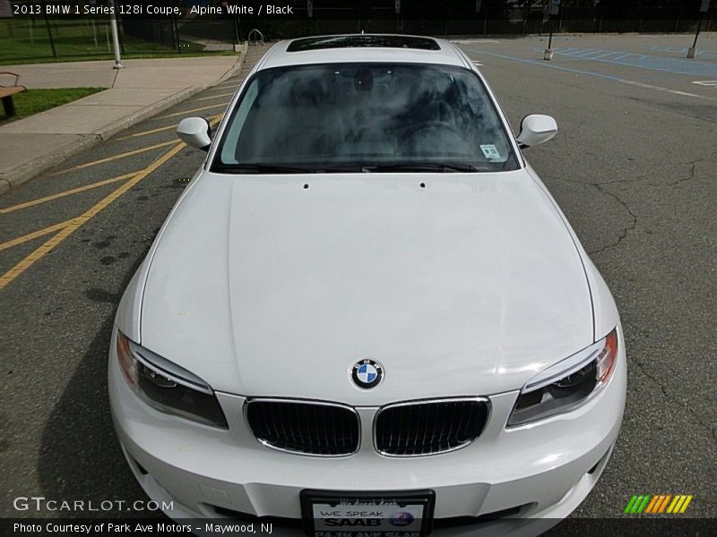 Alpine White / Black 2013 BMW 1 Series 128i Coupe