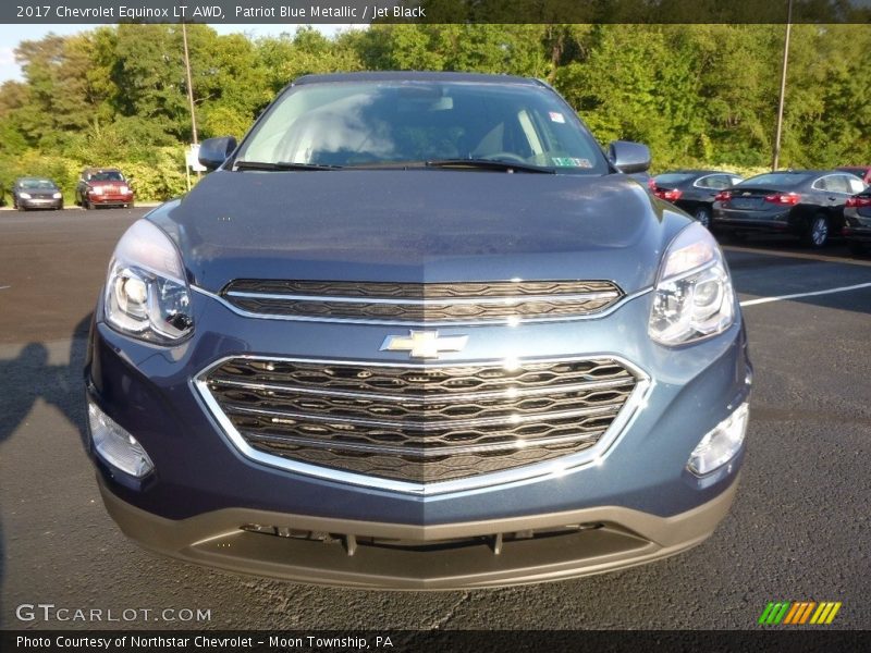 Patriot Blue Metallic / Jet Black 2017 Chevrolet Equinox LT AWD