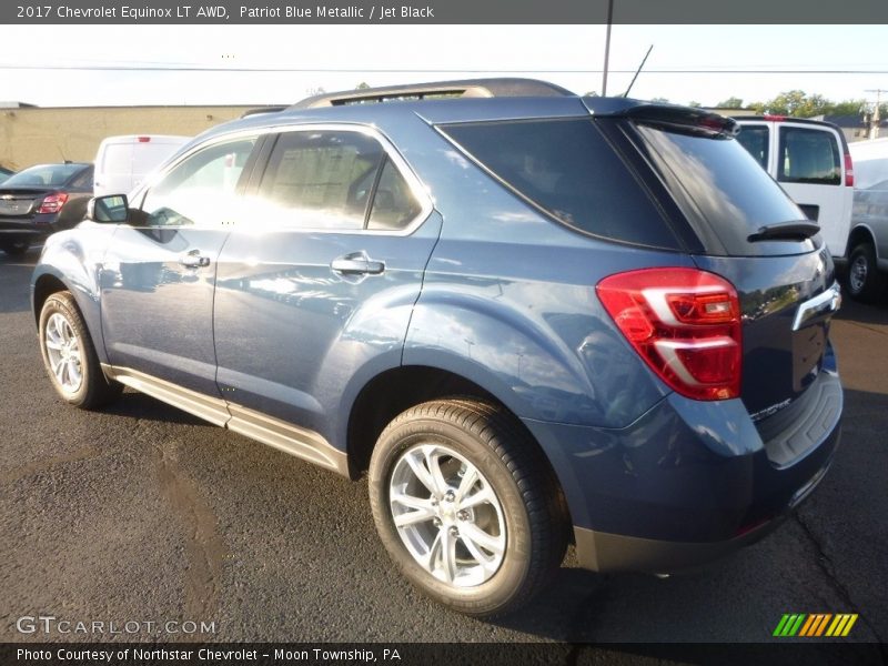 Patriot Blue Metallic / Jet Black 2017 Chevrolet Equinox LT AWD
