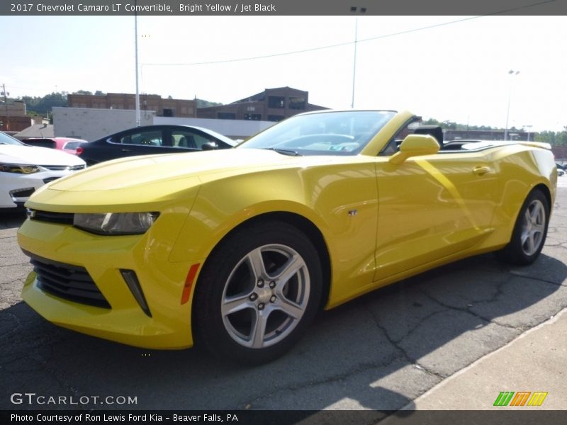Bright Yellow / Jet Black 2017 Chevrolet Camaro LT Convertible