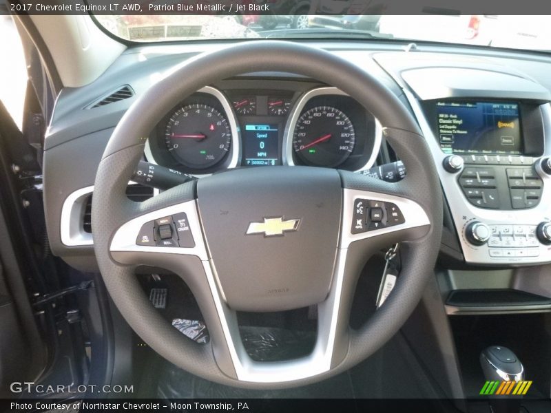 Patriot Blue Metallic / Jet Black 2017 Chevrolet Equinox LT AWD