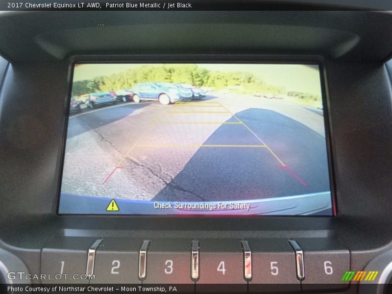 Patriot Blue Metallic / Jet Black 2017 Chevrolet Equinox LT AWD