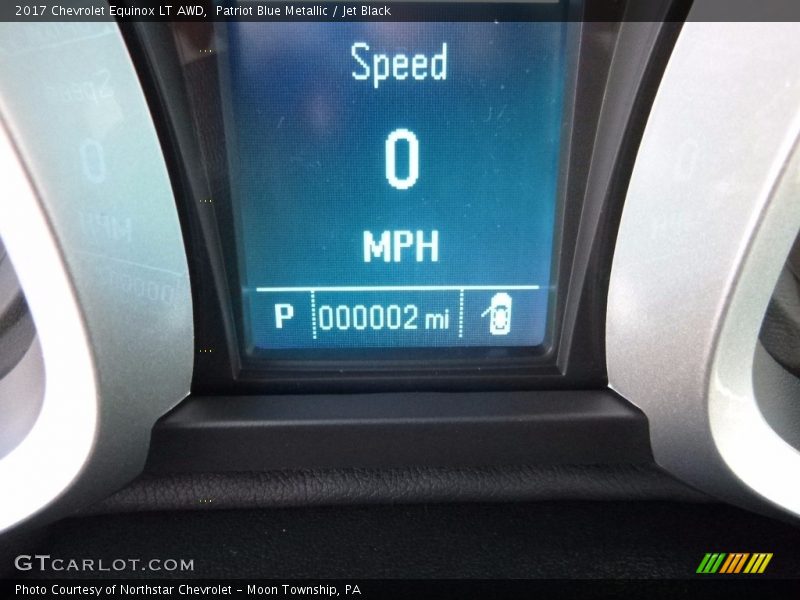 Patriot Blue Metallic / Jet Black 2017 Chevrolet Equinox LT AWD