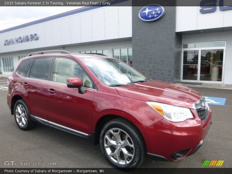 Venetian Red Pearl / Gray 2015 Subaru Forester 2.5i Touring