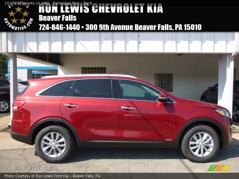 Remington Red / Black 2017 Kia Sorento LX AWD