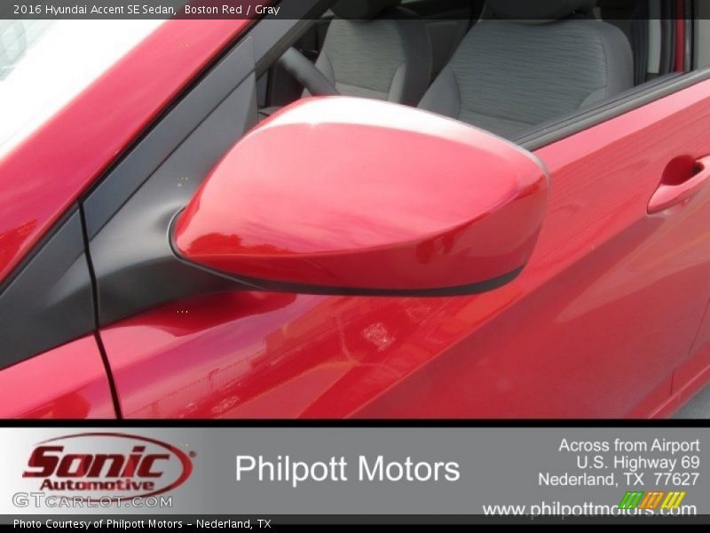 Boston Red / Gray 2016 Hyundai Accent SE Sedan