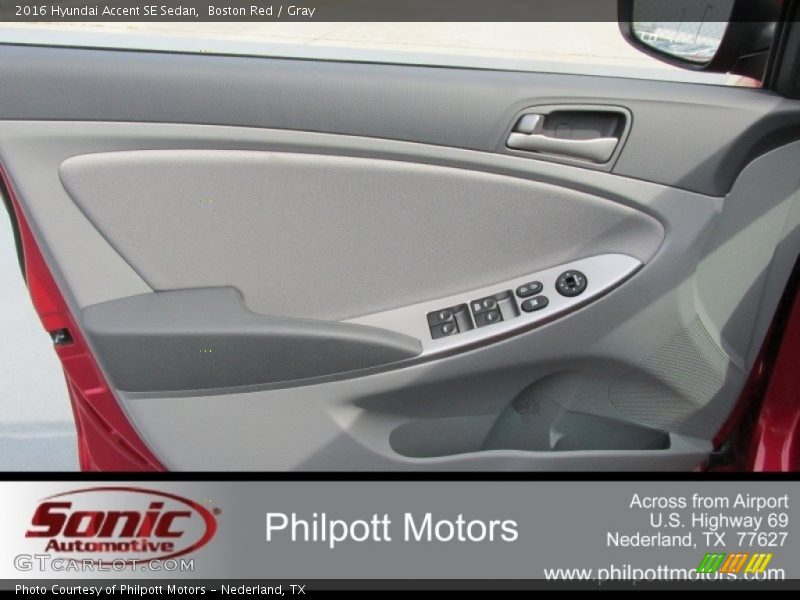 Boston Red / Gray 2016 Hyundai Accent SE Sedan
