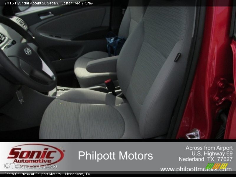 Boston Red / Gray 2016 Hyundai Accent SE Sedan