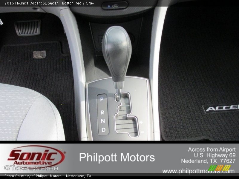 Boston Red / Gray 2016 Hyundai Accent SE Sedan
