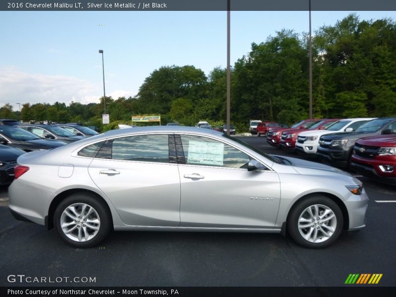 Silver Ice Metallic / Jet Black 2016 Chevrolet Malibu LT