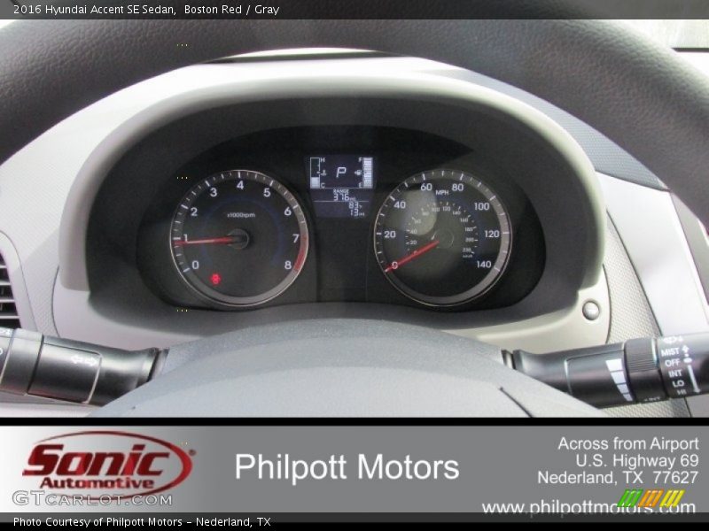 Boston Red / Gray 2016 Hyundai Accent SE Sedan
