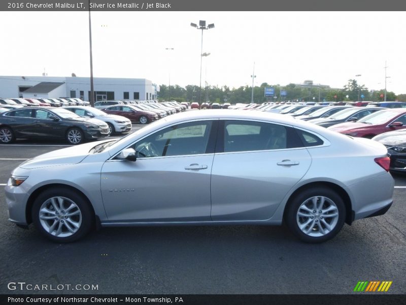 Silver Ice Metallic / Jet Black 2016 Chevrolet Malibu LT