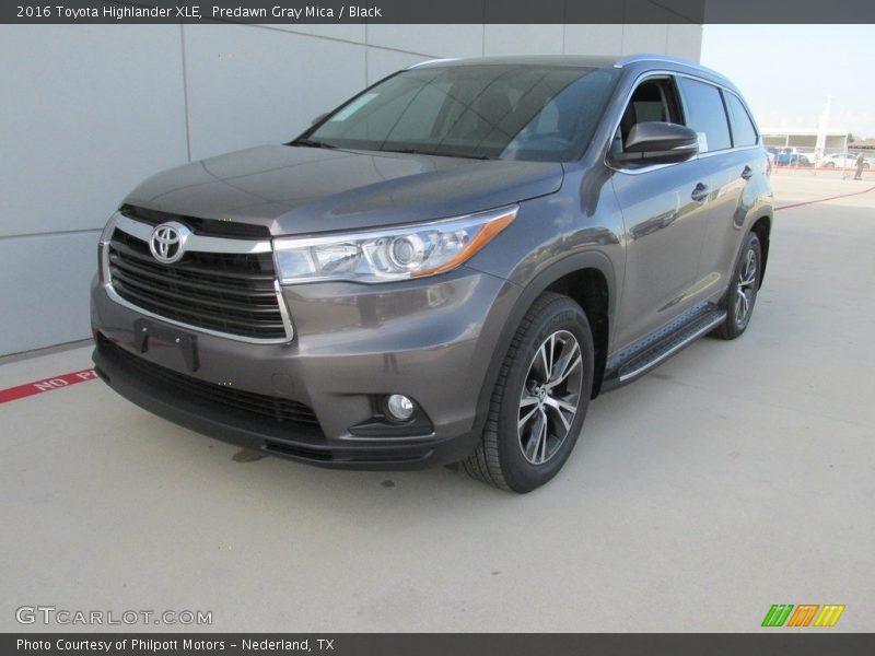 Predawn Gray Mica / Black 2016 Toyota Highlander XLE