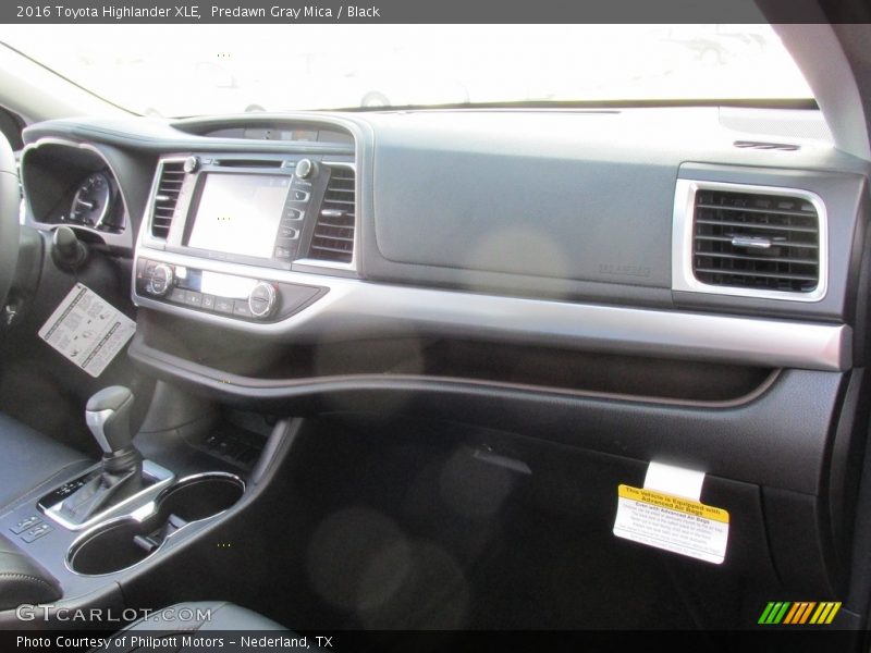 Predawn Gray Mica / Black 2016 Toyota Highlander XLE