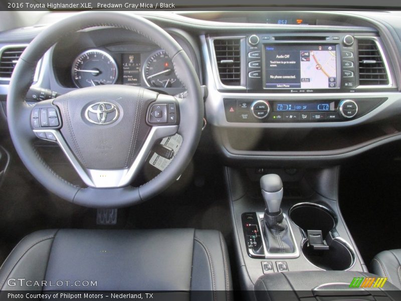 Predawn Gray Mica / Black 2016 Toyota Highlander XLE
