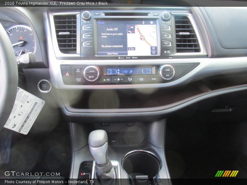 Predawn Gray Mica / Black 2016 Toyota Highlander XLE
