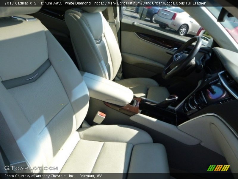 White Diamond Tricoat / Very Light Platinum/Dark Urban/Cocoa Opus Full Leather 2013 Cadillac XTS Platinum AWD