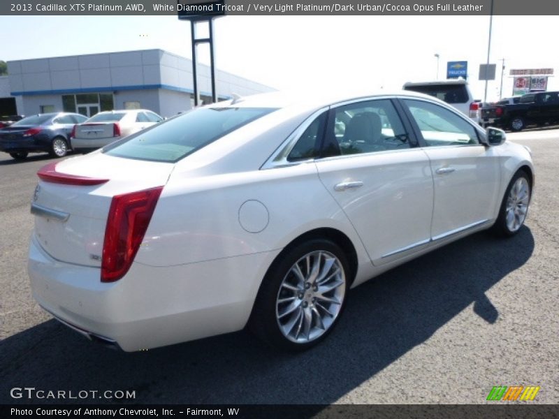 White Diamond Tricoat / Very Light Platinum/Dark Urban/Cocoa Opus Full Leather 2013 Cadillac XTS Platinum AWD