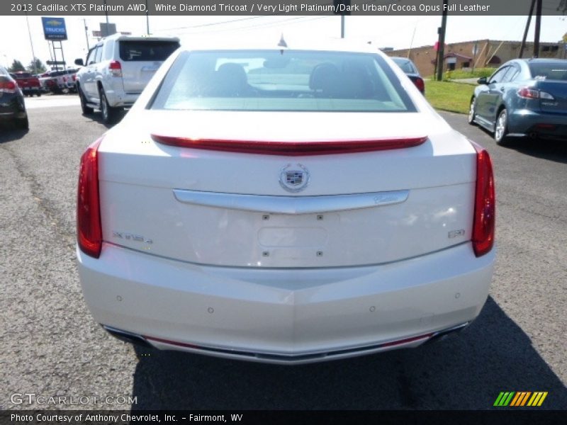 White Diamond Tricoat / Very Light Platinum/Dark Urban/Cocoa Opus Full Leather 2013 Cadillac XTS Platinum AWD