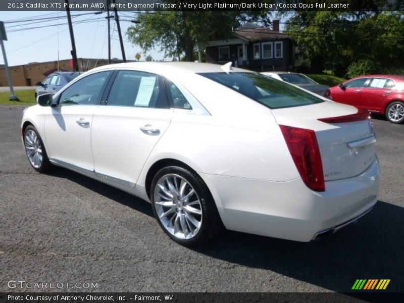 White Diamond Tricoat / Very Light Platinum/Dark Urban/Cocoa Opus Full Leather 2013 Cadillac XTS Platinum AWD