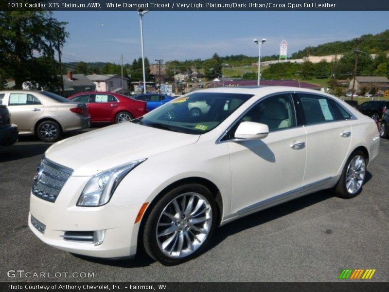White Diamond Tricoat / Very Light Platinum/Dark Urban/Cocoa Opus Full Leather 2013 Cadillac XTS Platinum AWD