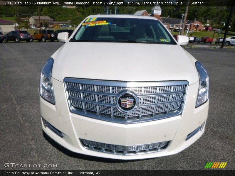 White Diamond Tricoat / Very Light Platinum/Dark Urban/Cocoa Opus Full Leather 2013 Cadillac XTS Platinum AWD